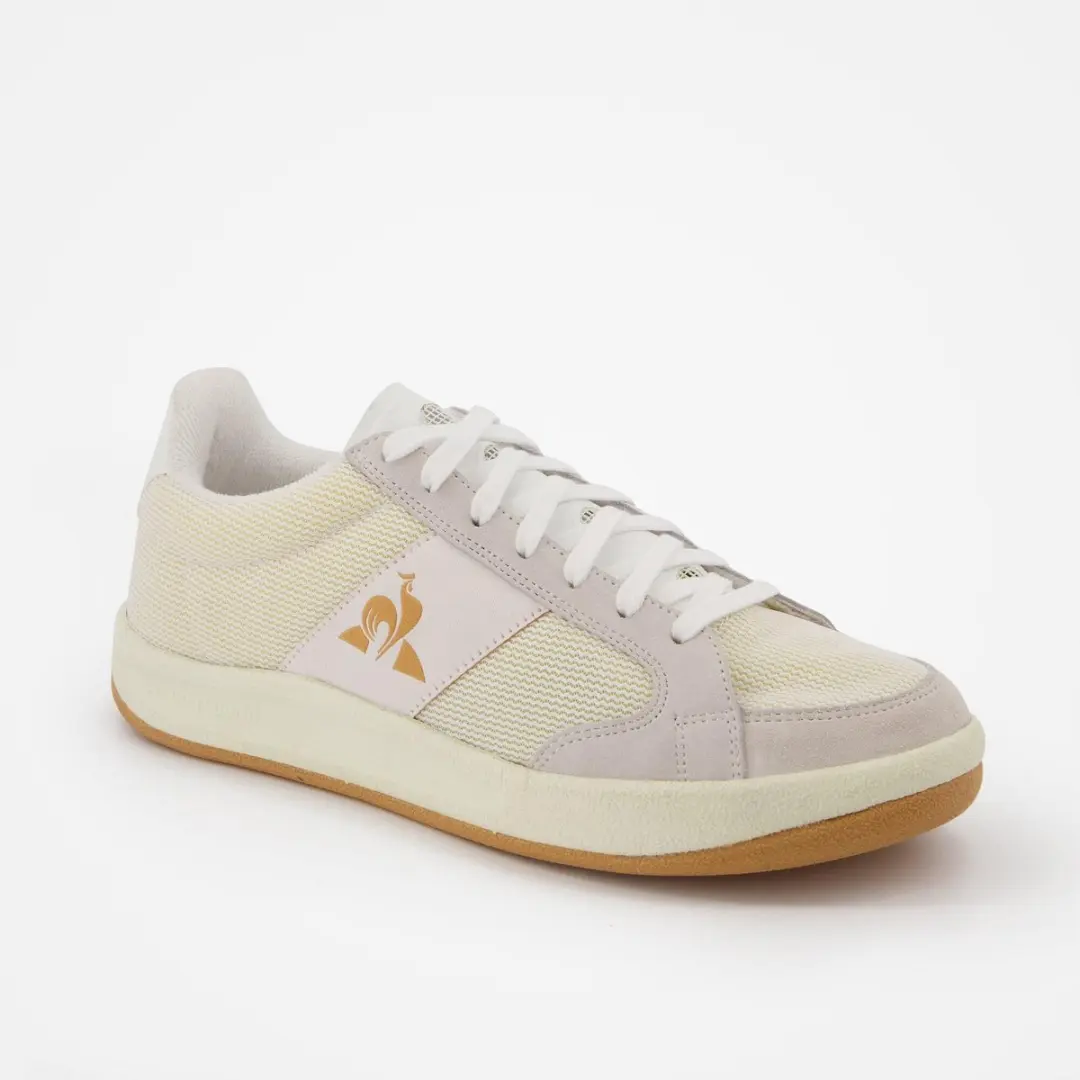 Le Coq Sportif Ashe Team Trainers - 39 - Wit/Geel/Grijs