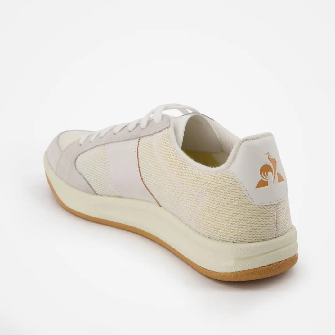 Le Coq Sportif Ashe Team Trainers - 39 - Wit/Geel/Grijs