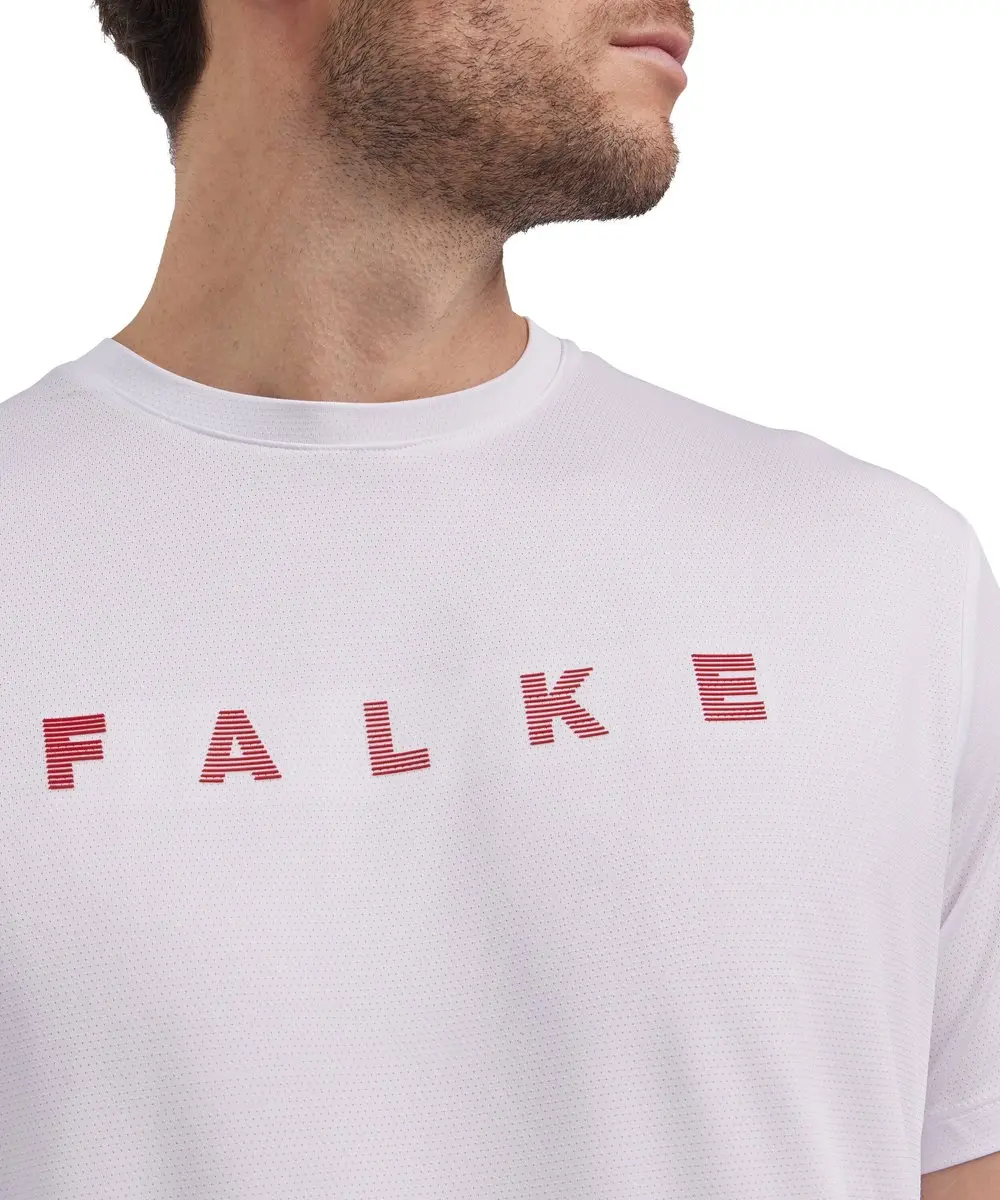 Falke Training Logo Shirt Heren - Wit - Maat M