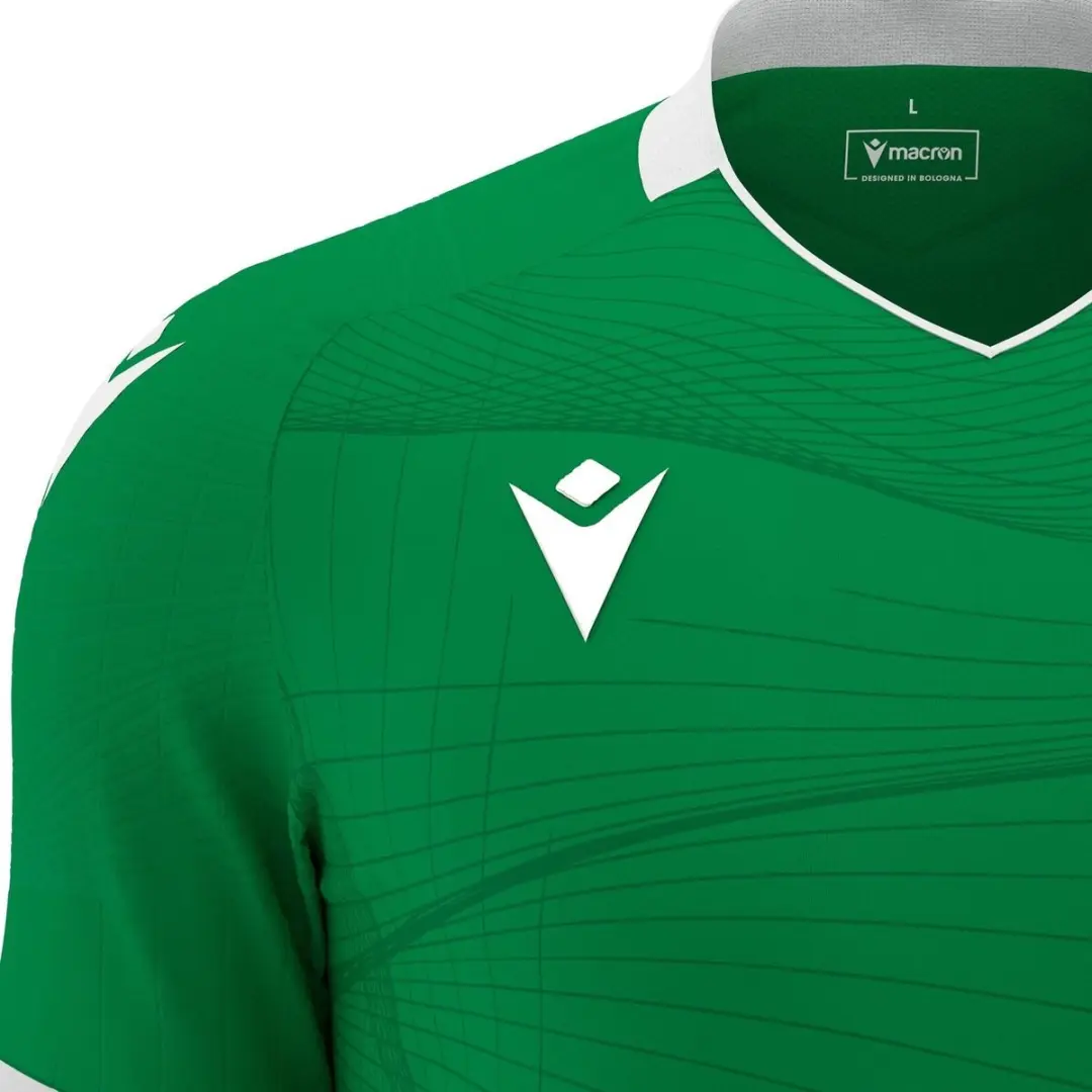 Macron Wyvern Eco Shirt Korte Mouw Heren - Groen S