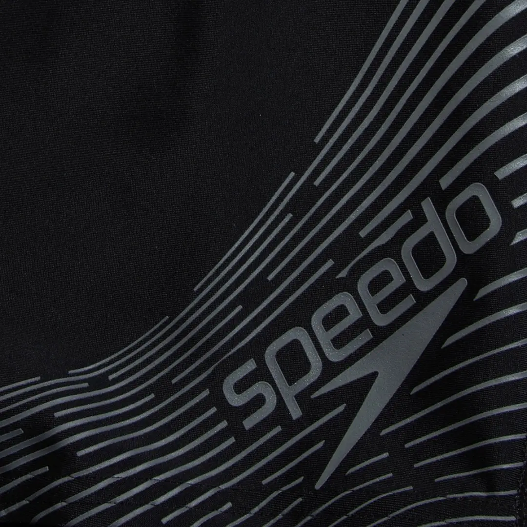 Speedo Medley Logo Aquashort Jongens Sportzwembroek - 164 Zwart/Grijs