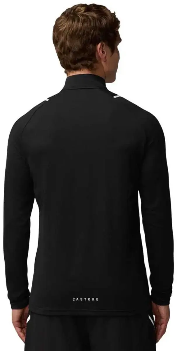 Castore Apex Sweatshirt - Halve Rits - L - Zwart