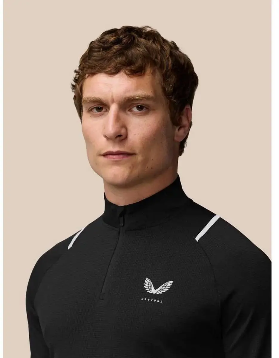 Castore Apex Sweatshirt - Halve Rits - L - Zwart - afbeelding 6 van 6