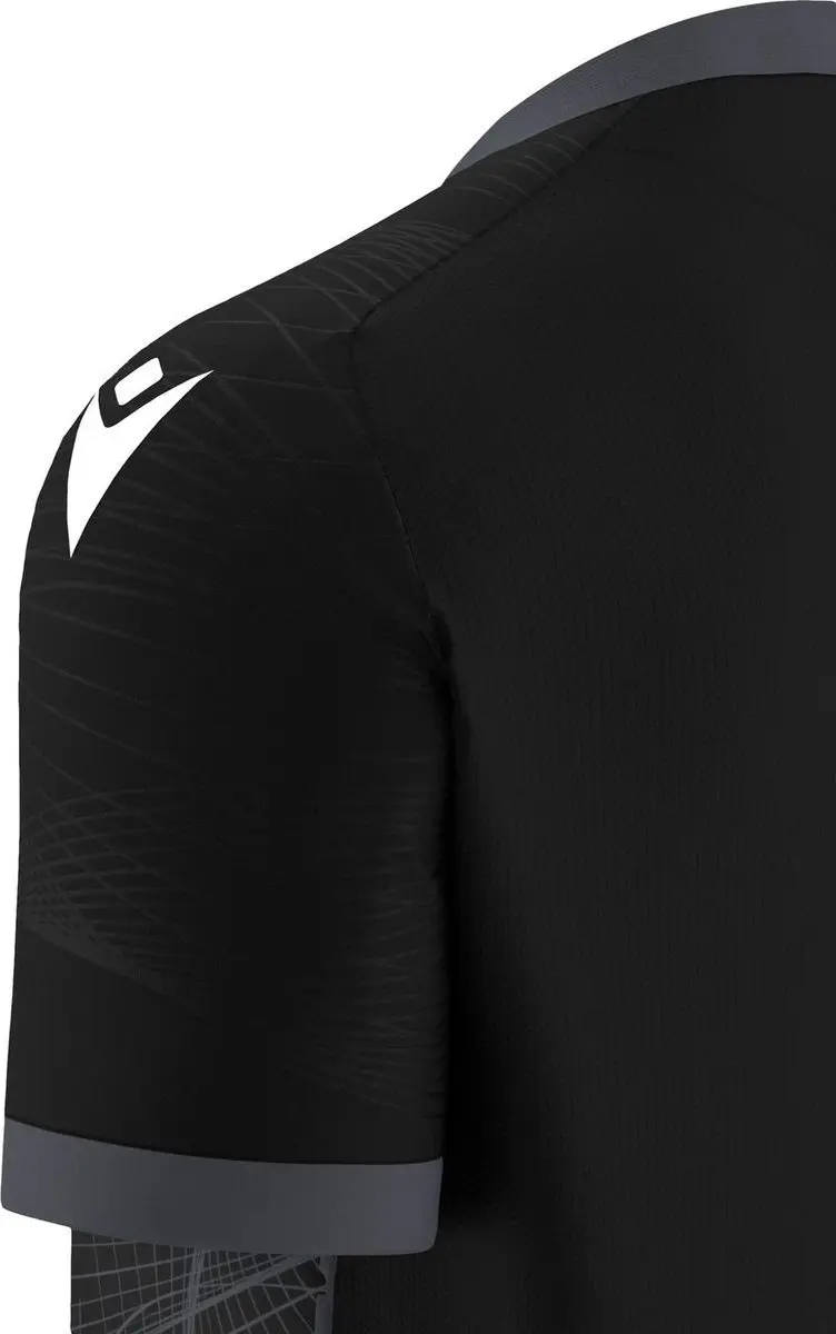 Macron Wyvern Eco Shirt Korte Mouw Heren M - Zwart