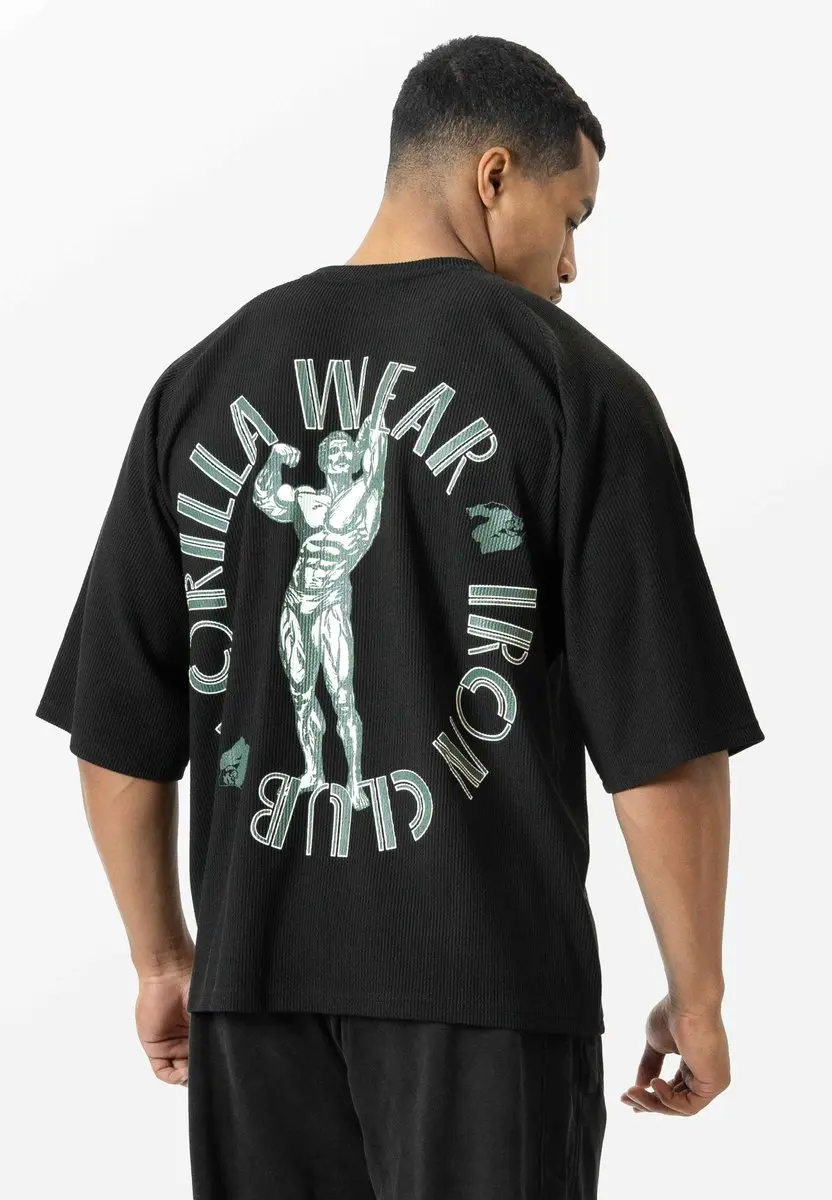 Gorilla Wear Russell Oversized T-shirt Zwart S