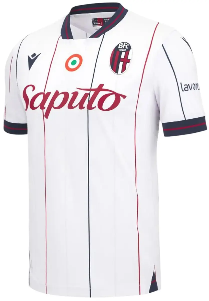 Macron Bologna FC 25/26 T-shirt Wit - 2XL