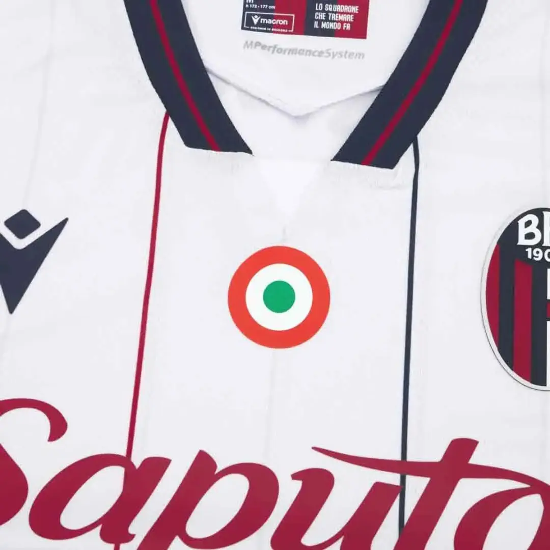 Macron Bologna FC 25/26 T-shirt Wit - 2XL - afbeelding 6 van 6