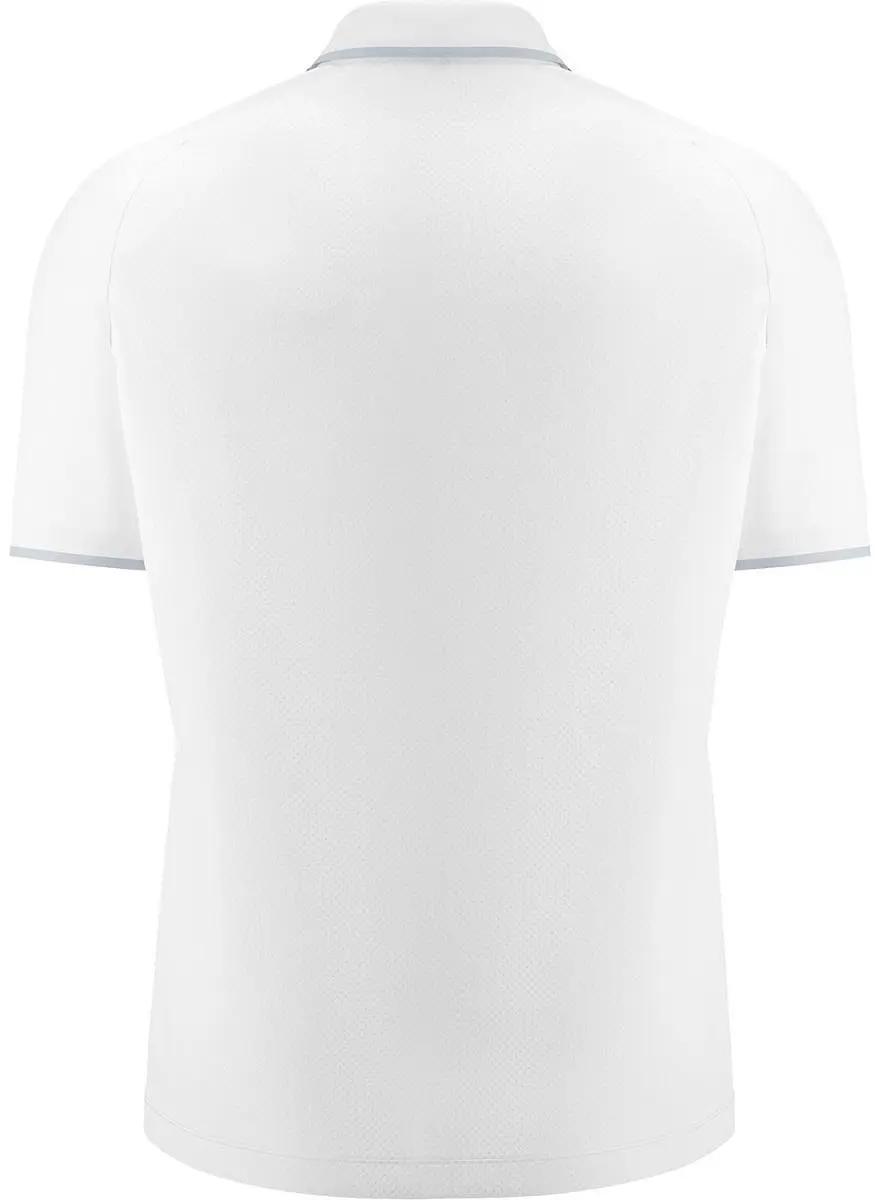 Macron Glory Aulos Polo Heren XL - Wit/Zilver