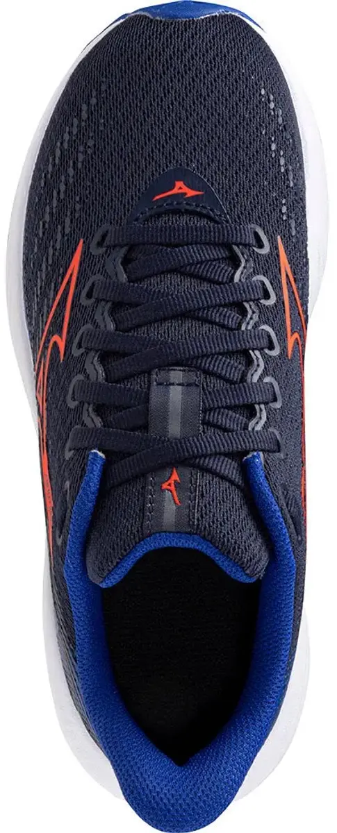 Mizuno Enerzy Rider Junior Hardloopschoenen 35 - Zwart/Blauw/Rood