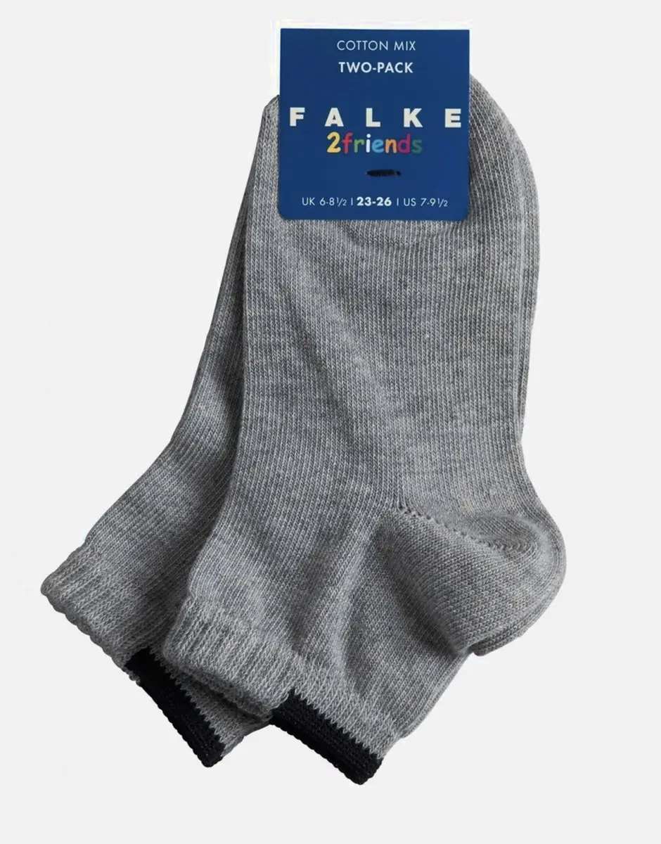 Falke Sneaker Sokken 27-30 Grijs - 2 Paar