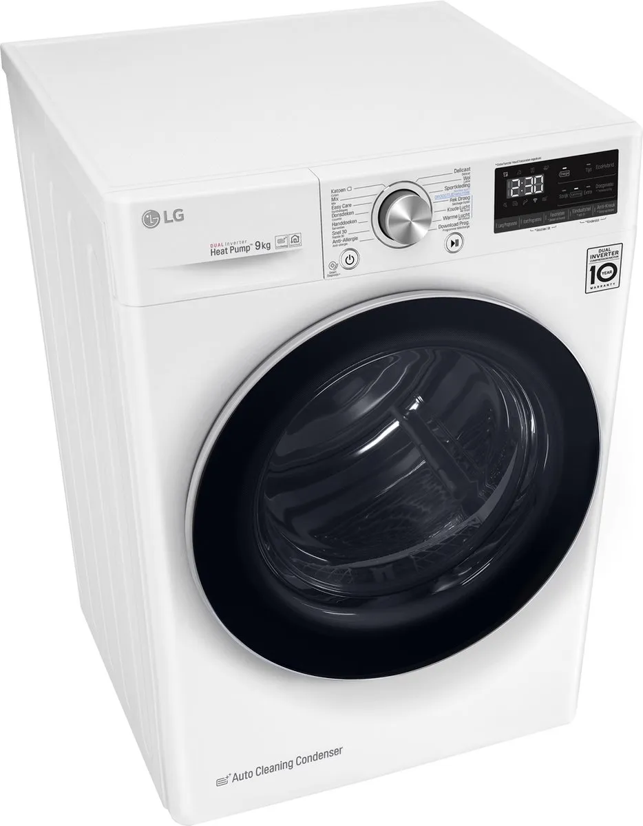 LG RH90V9AV3N Warmtepompdroger 9 kg - Wit