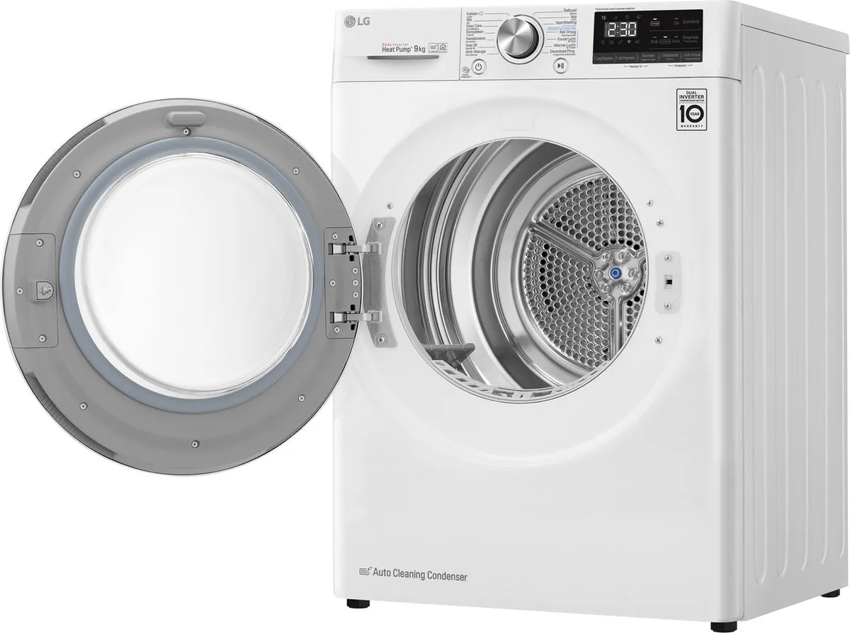 LG RH90V9AV3N Warmtepompdroger 9 kg - Wit