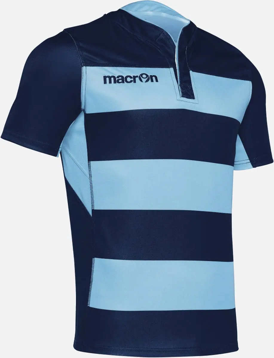 Macron Idmon Rugby Shirt XL - Zwart/Wit