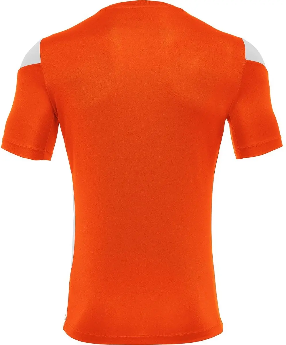 Macron Polis Shirt Korte Mouw Heren - Oranje/Wit 5XL