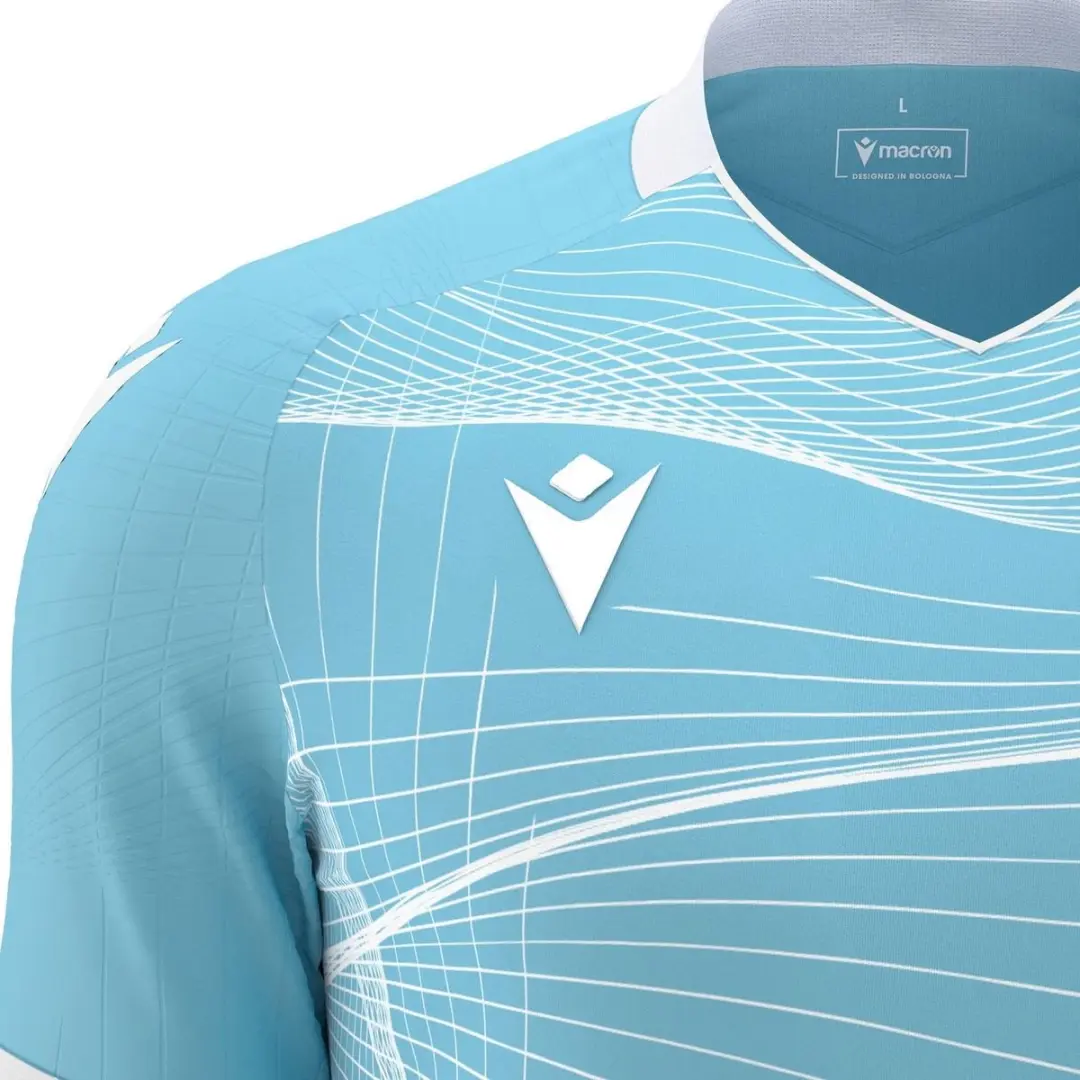 Macron Wyvern Eco Shirt Heren - Columbia/Wit 3XL