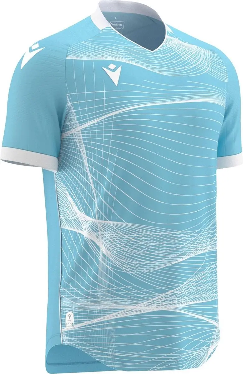 Macron Wyvern Eco Shirt Heren - Columbia/Wit 3XL