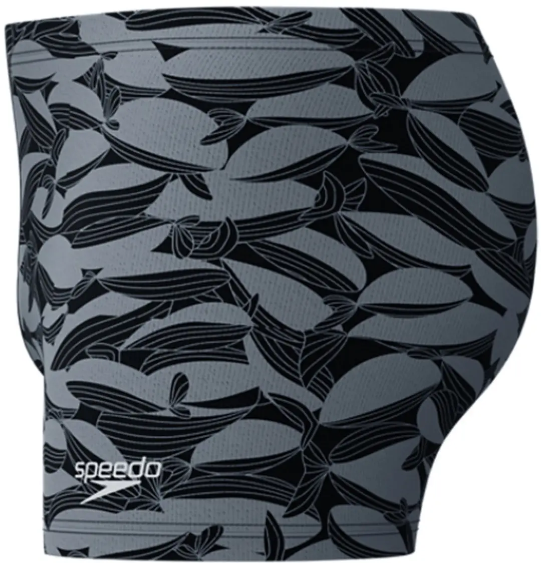 Speedo Heren Beachstar Square Leg Aquashort - M - Zwart/Grijs - afbeelding 6 van 6