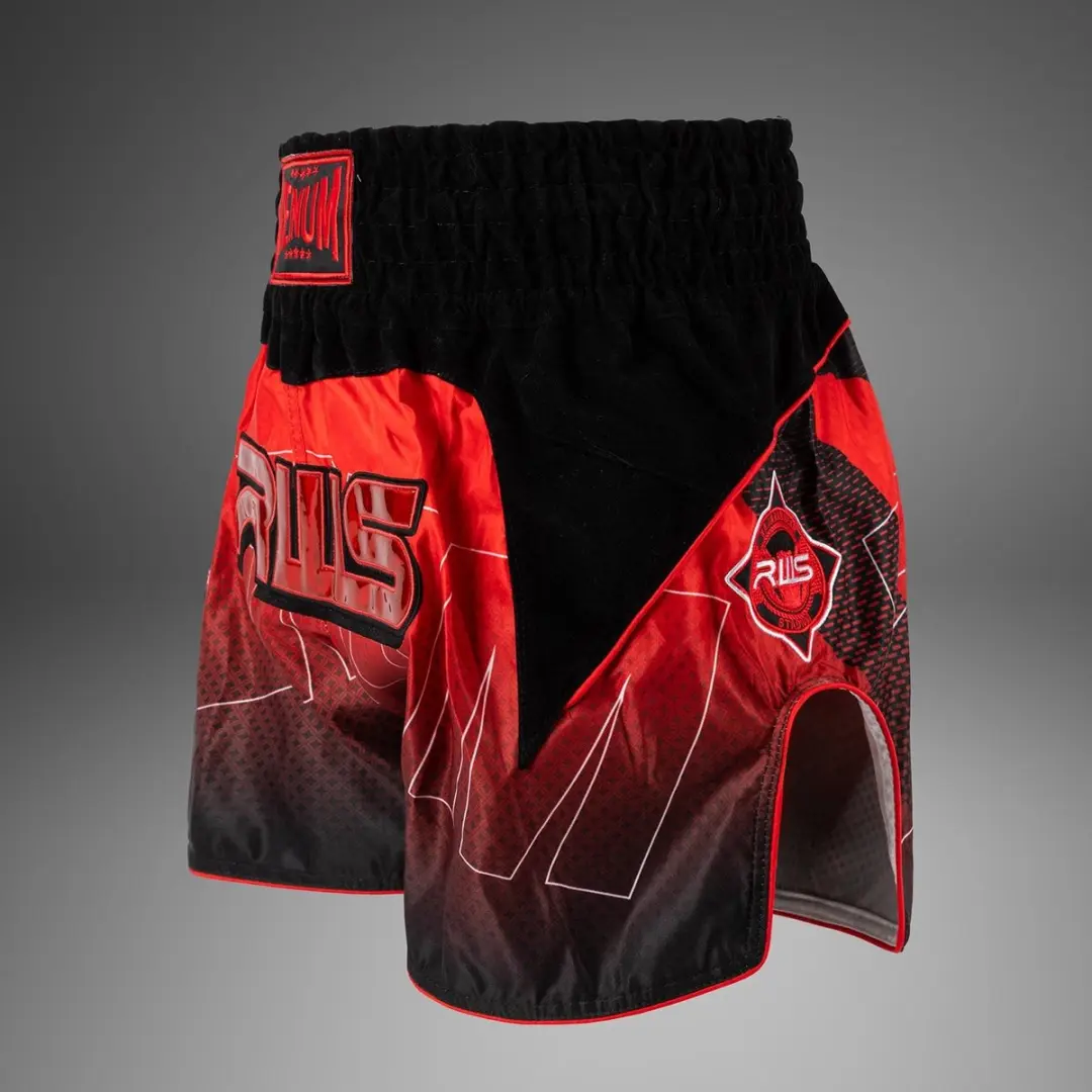 Venum x RWS 2.0 Muay Thai Shorts - S - Zwart/Rood