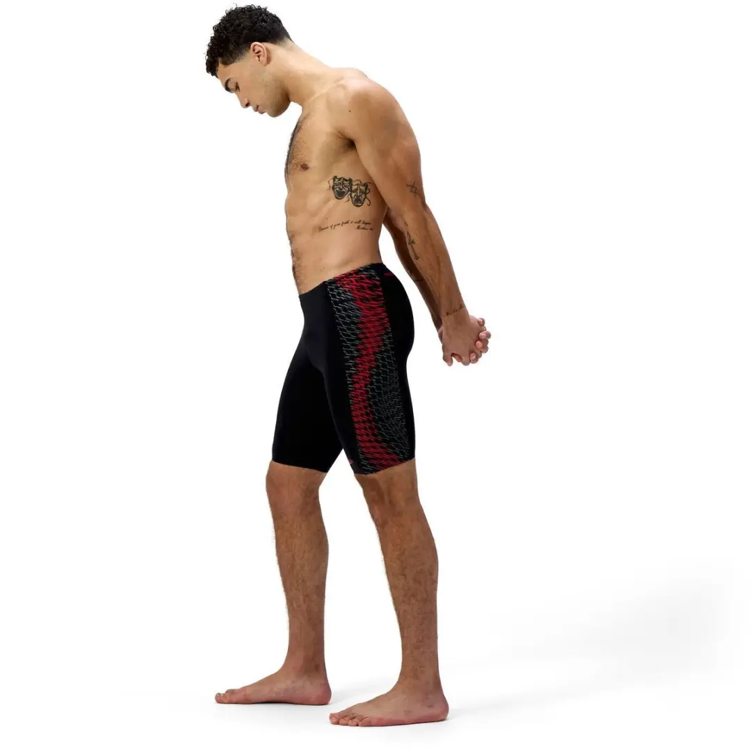 Speedo Eco+ Tech Panel Zwembroek 92 - Blauw/Rood/Zwart