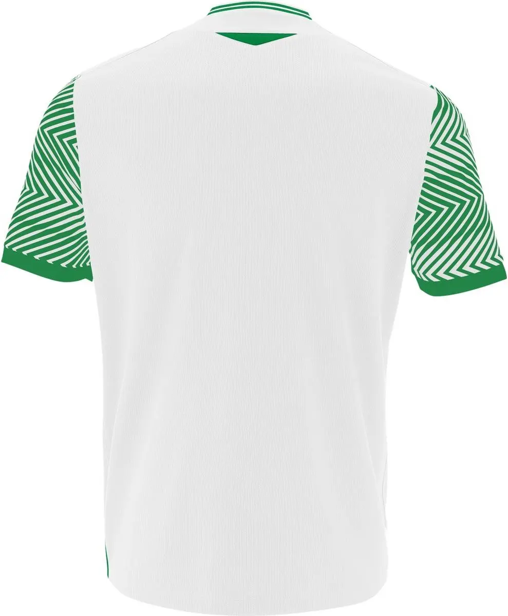 Macron Tureis Shirt Korte Mouw Kinderen 122/128 - Wit/ Groen