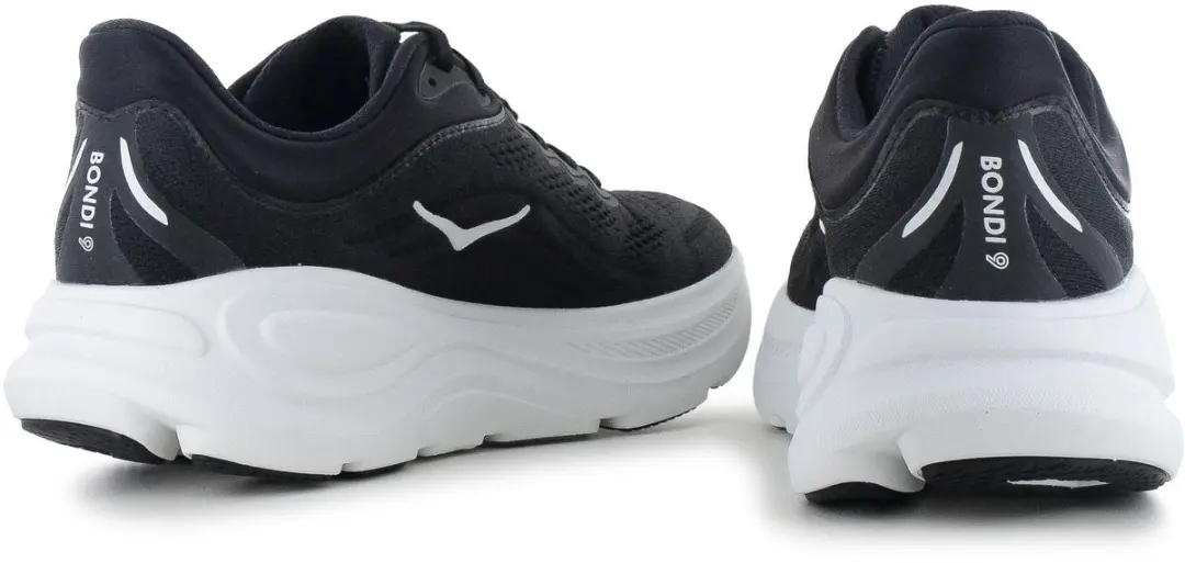 Hoka Bondi 9 Hardloopschoenen Heren - 45 1/3 - Zwart/Wit