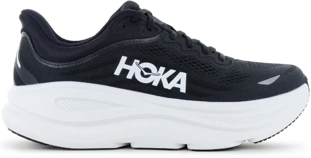 Hoka Bondi 9 Hardloopschoenen Heren - 45 1/3 - Zwart/Wit