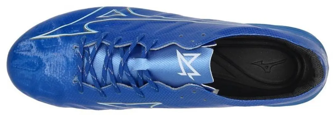 Mizuno Alpha Pro FG Voetbalschoenen 46 - Laser Blue/Wit/Goud