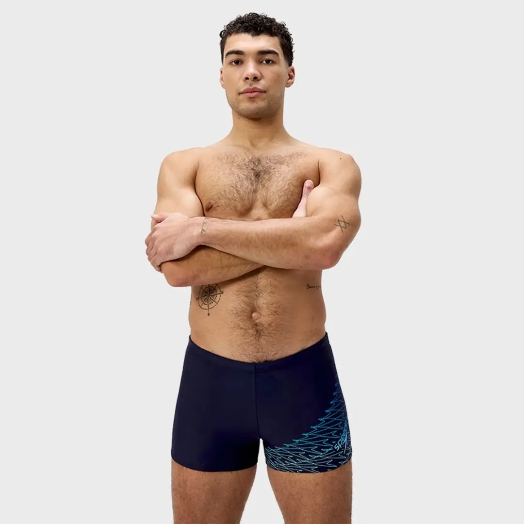Speedo Medley Logo Aquashort Heren Sportzwembroek - Marine