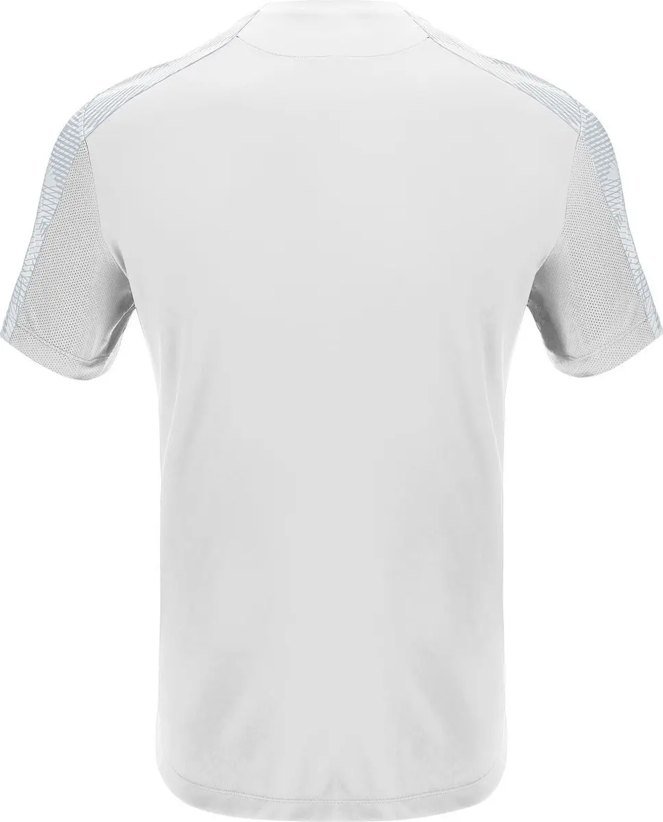 Macron Gede Shirt Heren Korte Mouw 5XL - Wit/Zilver