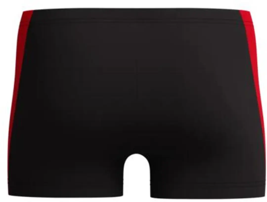 Speedo Solid Splice Aquashort Heren - Sportzwembroek L - Zwart/Rood