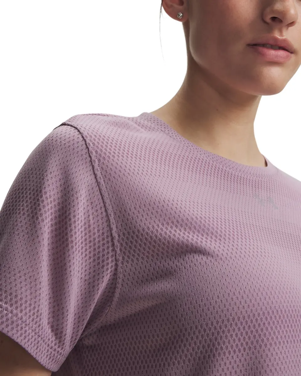 Under Armour UA Velociti Shortsleeve Dames Sportbroek L - Mauve Roze