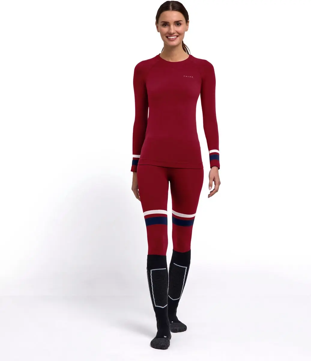 Falke Damen Maximum Warm Functioneel Shirt - XL - Rood