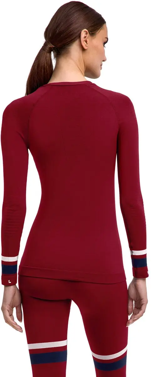 Falke Damen Maximum Warm Functioneel Shirt - XL - Rood