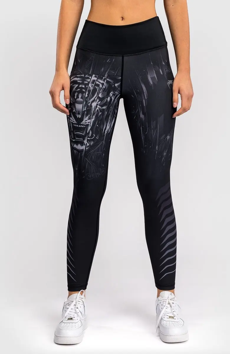Venum Tiger Dames Sportlegging M - Zwart Zilver
