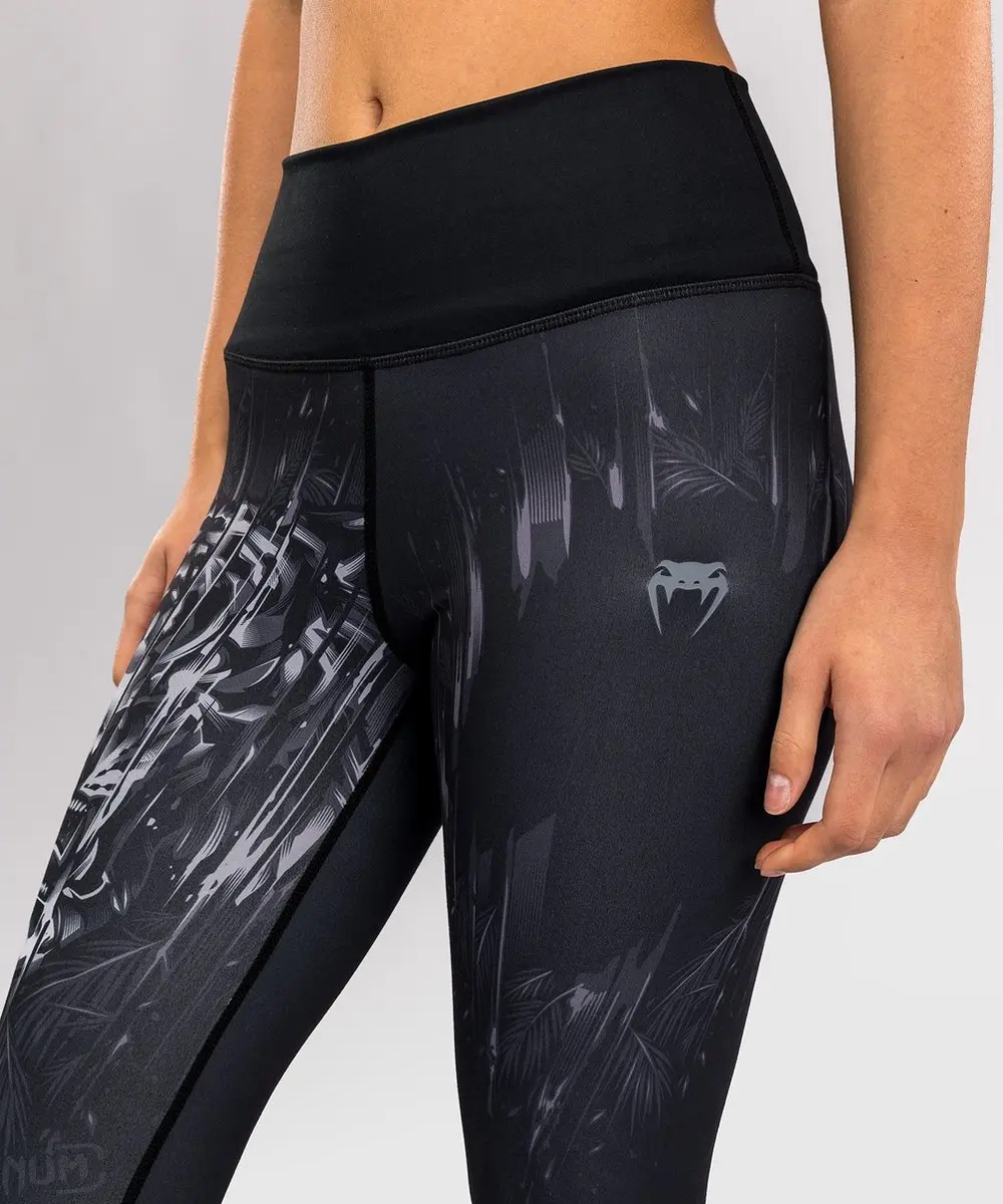 Venum Tiger Dames Sportlegging M - Zwart Zilver