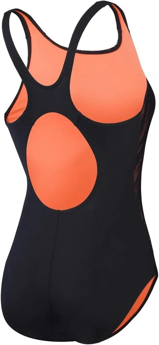 Speedo Hyperboom Placement Muscleback Badpak - 34 - Zwart/Rood