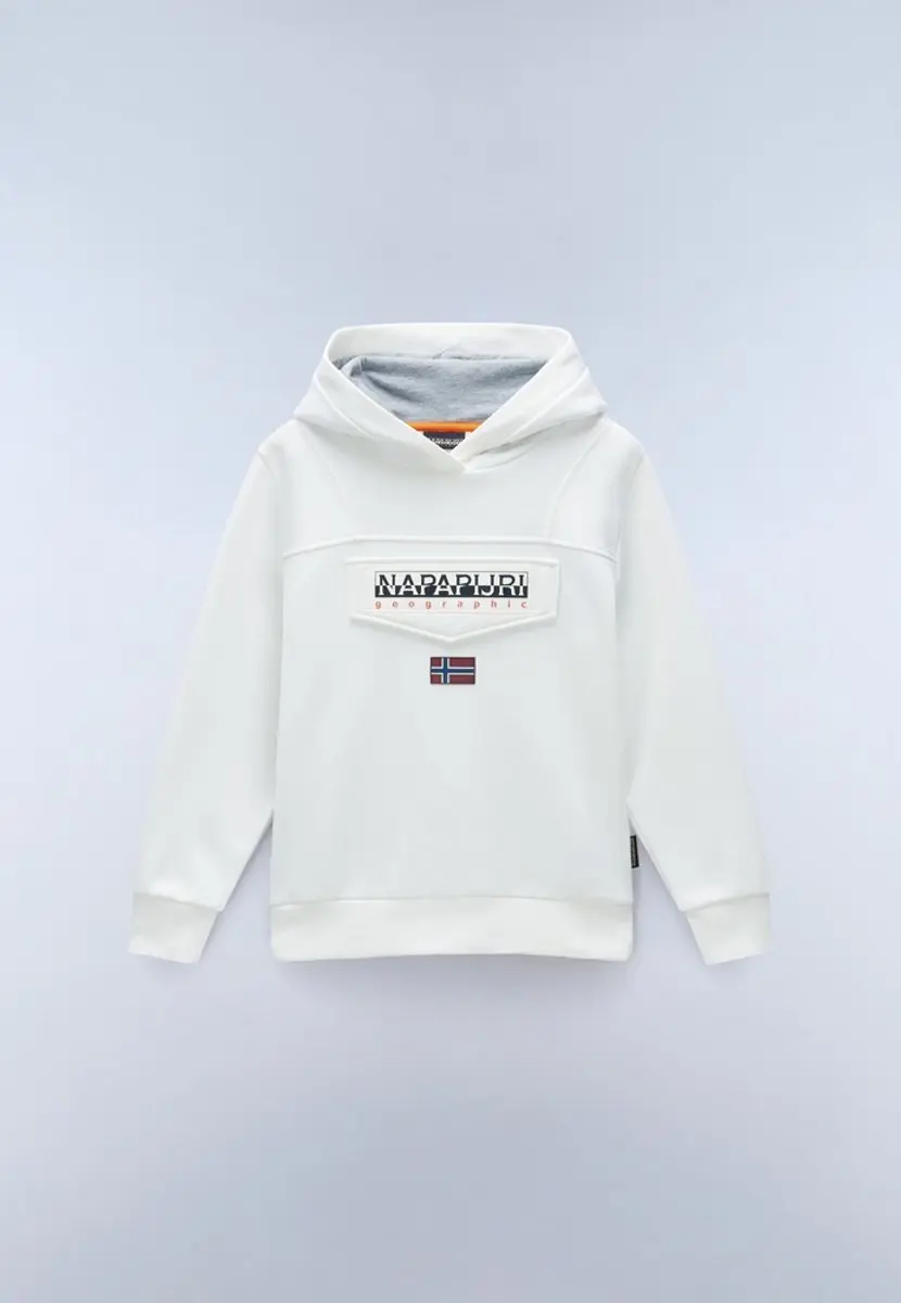 Napapijri Kinder Sweatshirt K Burgee NP0A4I6T - White Heron