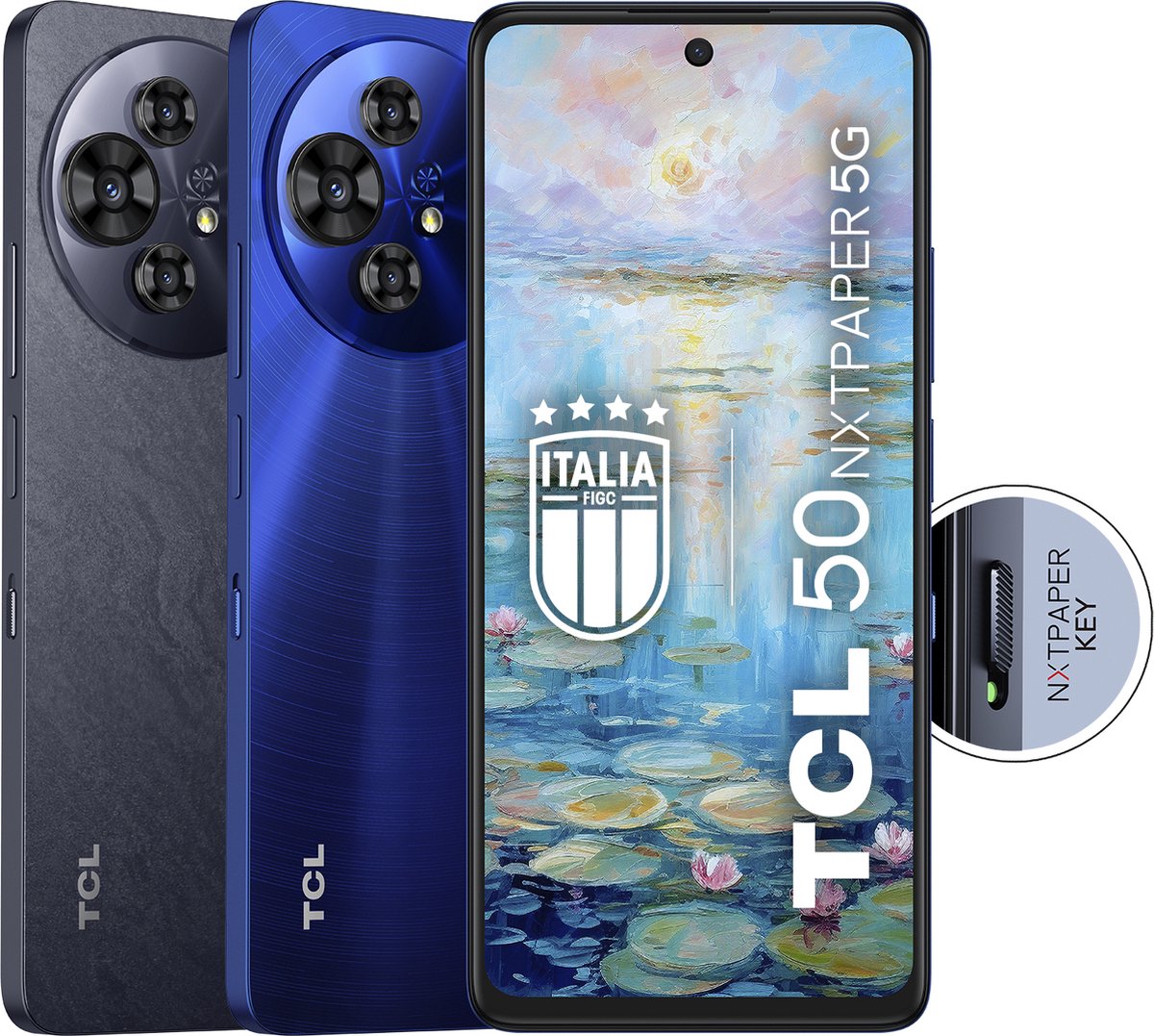 TCL 50 NXTPAPER 5G 17,2 cm (6.78") Dual SIM Android 14 USB Type-C 8 GB 256 GB 5010 mAh Blauw