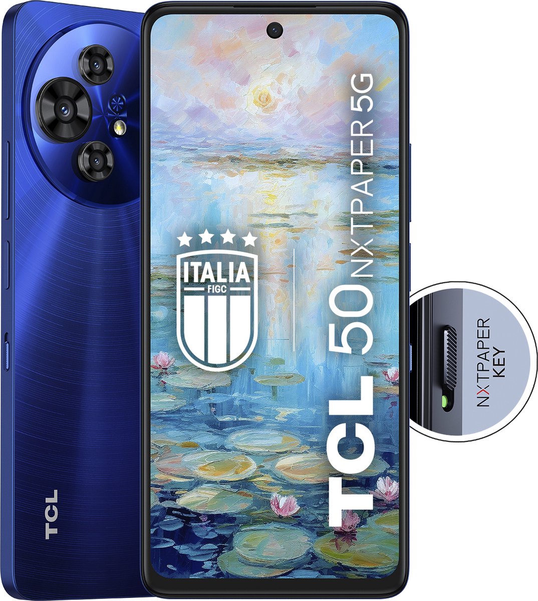 TCL 50 NXTPAPER 5G 17,2 cm (6.78") Dual SIM Android 14 USB Type-C 8 GB 256 GB 5010 mAh Blauw