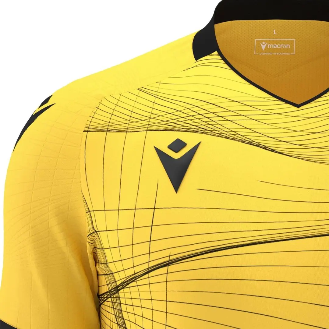 Macron Wyvern Eco Shirt Heren - Geel/Zwart 3XL