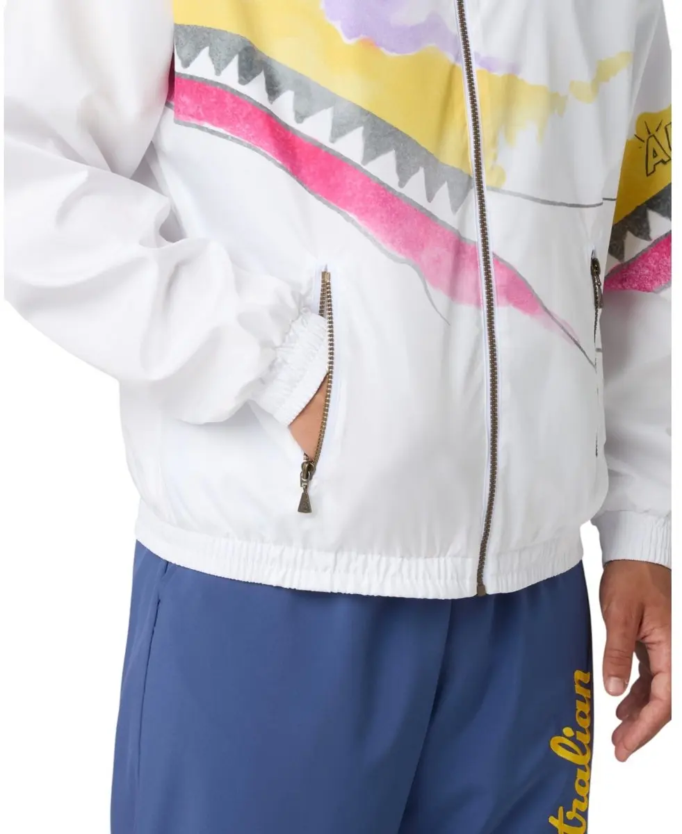 Australian Trainingsjas Giacca Print Smash Wit - XXL