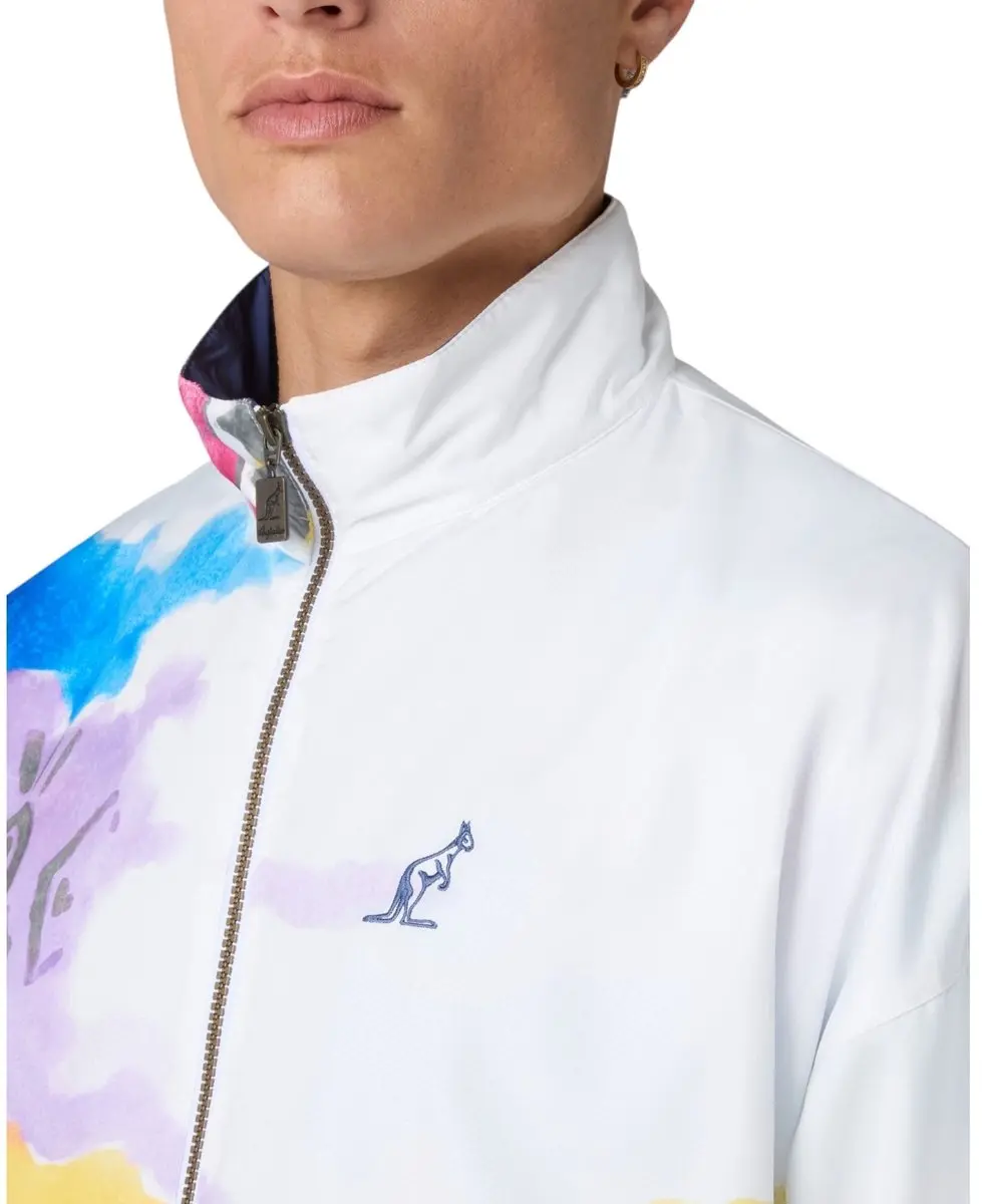 Australian Trainingsjas Giacca Print Smash Wit - XXL