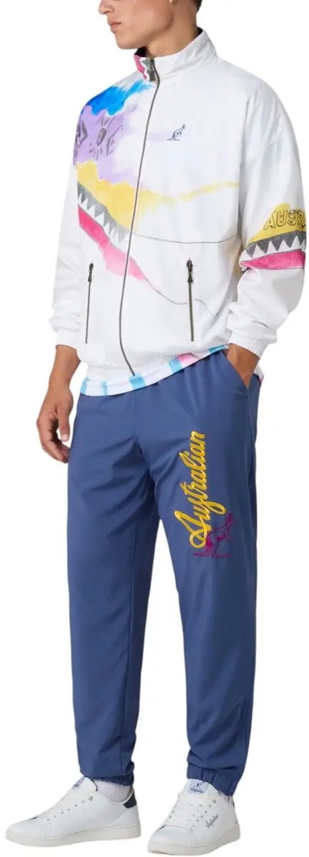 Australian Trainingsjas Giacca Print Smash Wit - XXL