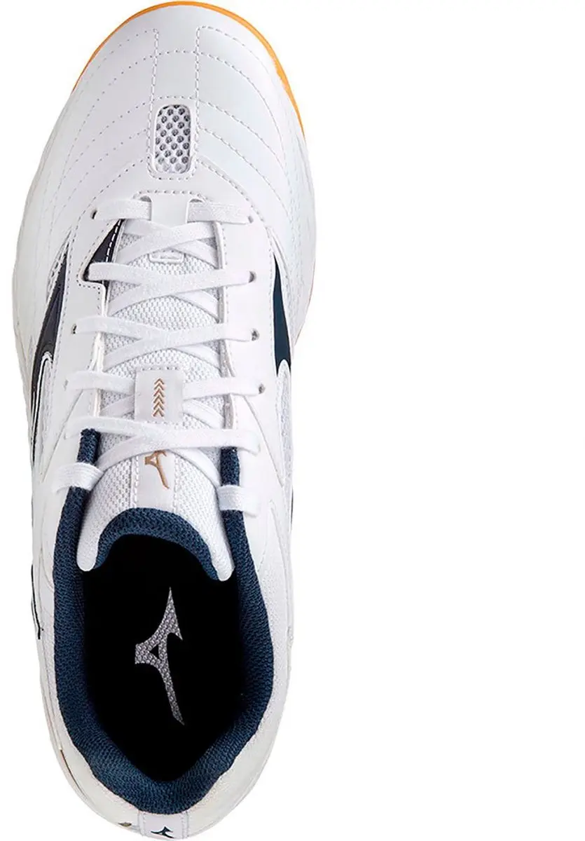 Mizuno Wave Drive 9 Indoor Sportschoenen - EU 40 - Wit/Dress Blue/Gold