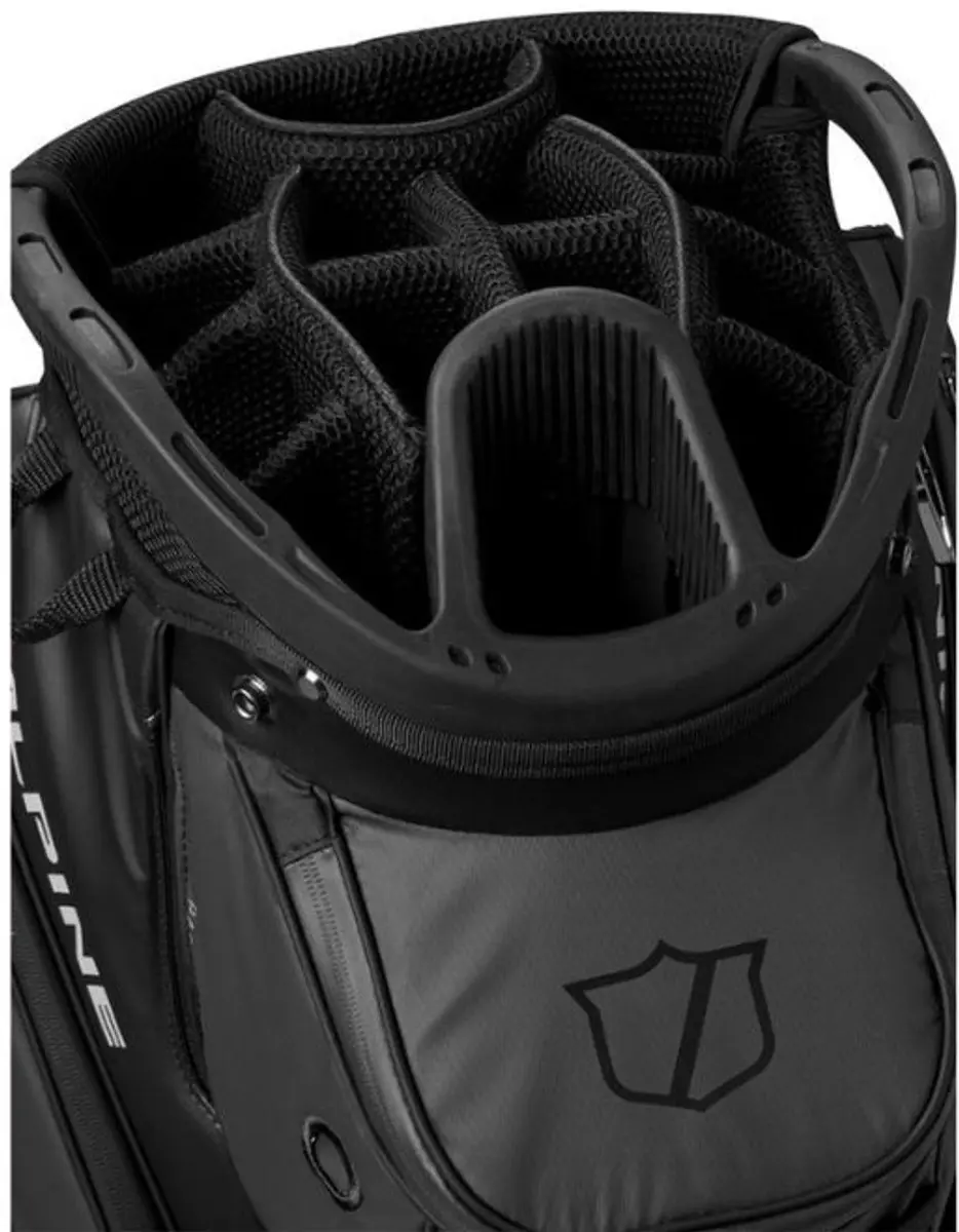 Wilson Alpine Cartbag 2025 - 10 Vakken - Zwart Grijs