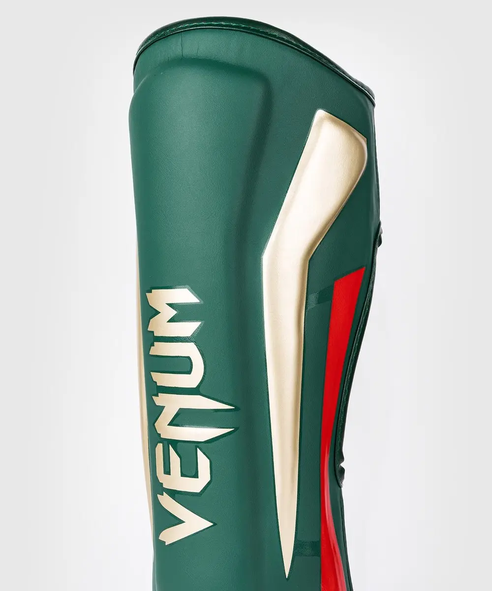 Venum Elite Scheenbeschermers Special Edition XL - Groen Goud