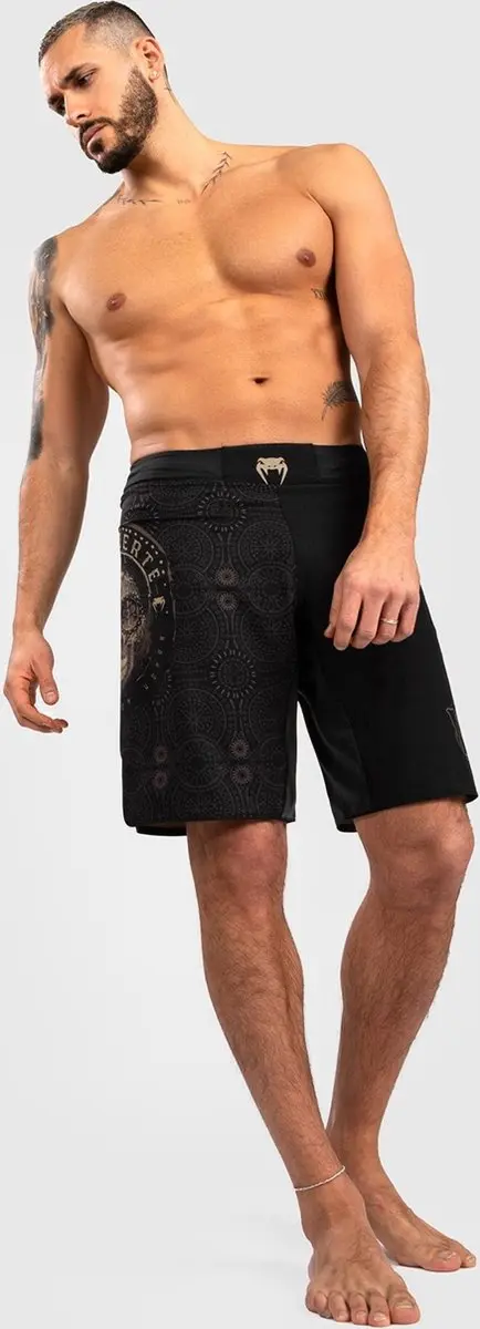 Venum Santa Muerte Fightshort - XS - Zwart/Bruin - afbeelding 6 van 6