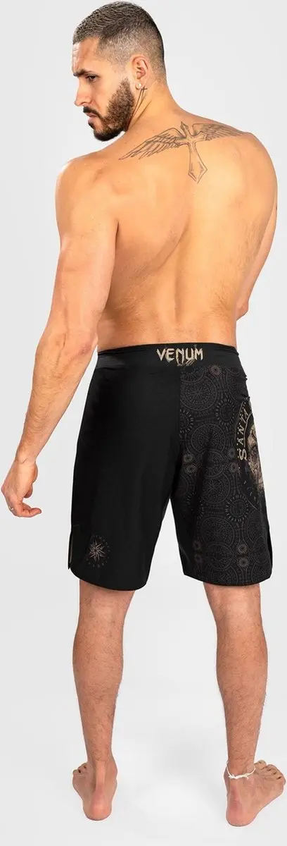 Venum Santa Muerte Fightshort - XS - Zwart/Bruin