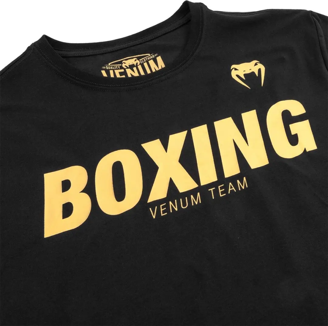 Venum Boxing VT T-Shirt - Zwart/Goud S
