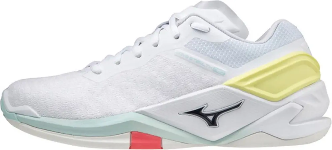 Mizuno Wave Stealth Neo Dames Sportschoenen - Volleybal Indoor 41 - wit/geel